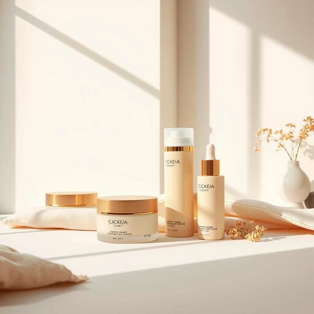 Luxurious skincare background