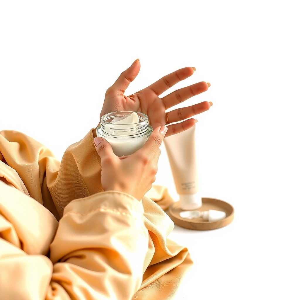 Relaxing self-care moment